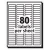 Avery Matte Clear Easy Peel Mailing Labels w/Sure Feed Technology, Inkjet Printers, 0.5x1.75, Clear, 800PK 18667
